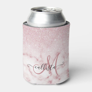 Glamoureus roze witte glitter marmer gradient ombr blikjeskoeler
