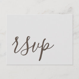 Glamoureus RSVP-Briefkaart Briefkaart