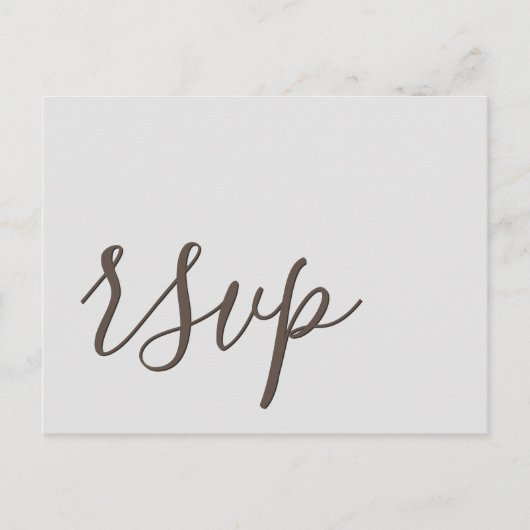 Glamoureus RSVP-Briefkaart Briefkaart (Voorkant)