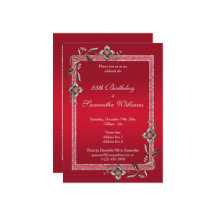 Glamoureus Ruby Red Pareltjes & Glitter Birthday