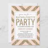 Glamoureus Shimmer | Uitnodiging Bachelorette (Voorkant)