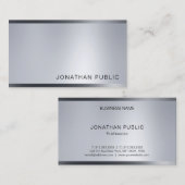 Glamoureus Silver Blik Moderne Professional Visitekaartje (Voorkant / Achterkant)