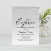 Glamoureus Silver Diamonds 18e verjaardag Kaart (Staand voorkant)