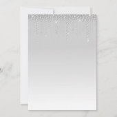 Glamoureus Silver Diamonds 30e verjaardag Kaart (Achterkant)