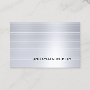 Glamoureus Silver Elegant Professional Moderne Coo Visitekaartje