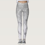 Glamoureus Silver Glitter White Marble Ombre Leggings<br><div class="desc">Dit chic en glamoureus design is perfect voor de trendy en stijlvolle vrouw. Het schildert een faux met een dunne zilveren glittersequine en wit met een zwarte marmer van het stenen patroon ombre gradiënt. Het is modern, meisjes, en cool. ***BELANGRIJKE NOTA VAN HET ONTWERP: Voor om het even welk verzoek...</div>