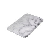 Glamoureus Silver White Glitter Marmer Gradient Badmat (Gekanteld)