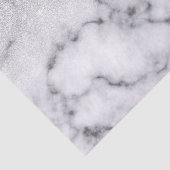 Glamoureus Silver White Glitter Marmer Gradient Tissuepapier (Detail)