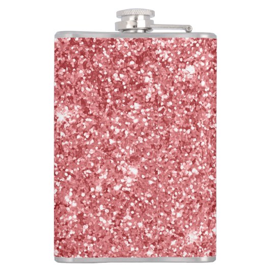 Glamoureus Sparkly Pink Glitter Heupfles (Achterkant)