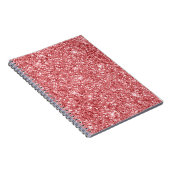 Glamoureus Sparkly Pink Glitter Notitieboek (Rechterzijde)