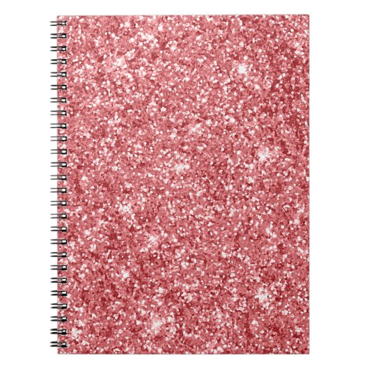 Glamoureus Sparkly Pink Glitter Notitieboek (Voorkant)