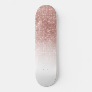 Glamoureus Sparkly Roos Gold Glitter Sequin Ombre Persoonlijk Skateboard