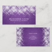 Glamoureus Sparks Paars Visitekaartje (Voorkant / Achterkant)