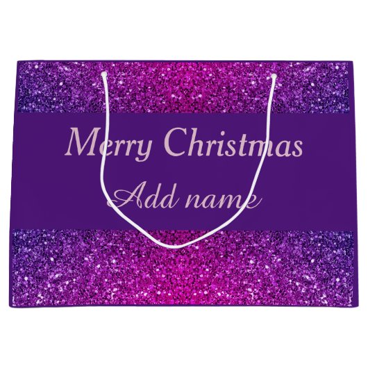 Glamoureus, speciale kerstcadeau tas groot cadeauzakje (Voorkant)