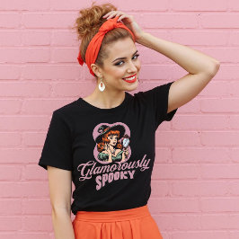 Glamoureus Spooky Retro Witch Halloween Shirt