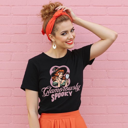 Glamoureus Spooky Retro Witch Halloween Shirt