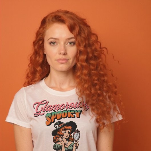 Glamoureus Spooky  Witch Halloween Shirt