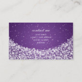 Glamoureus Star Sparkle Paars Visitekaartje (Achterkant)