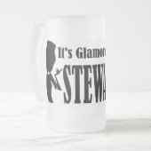 Glamoureus Stewardess Matglas Bierpul (Voorkant links)