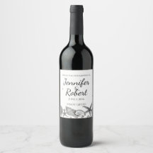 Glamoureus strand in Silver Wine Label