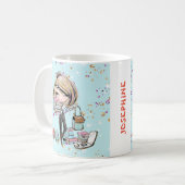 Glamoureus studentenleven koffiemok (Voorkant links)