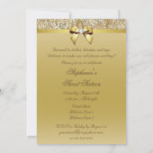 Glamoureus Sweet 16 Faux Gold Sequins and Bow Kaart (Achterkant)