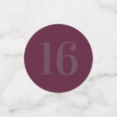 Glamoureus-tafelconfetti 16e confetti (Kleine voorkant)