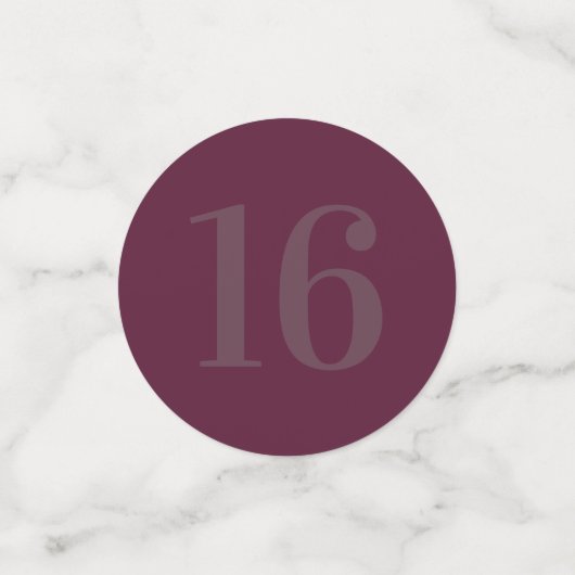 Glamoureus-tafelconfetti 16e confetti (Kleine voorkant)