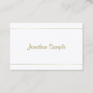Glamoureus Trendy Glamoureus Design Gold Script Visitekaartje