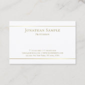 Glamoureus Trendy Glamoureus Design Gold Script Visitekaartje (Achterkant)