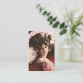 Glamoureus Vampire Lady ACEO Visitekaartje (Staand voorkant)