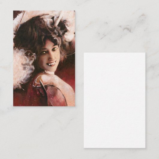  Glamoureus Vampire Lady ACEO Visitekaartje (Voorkant / Achterkant)