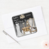 Glamoureus VRIJGEZELLENFEEST GUNST DANK U STICKERS (Envelop)