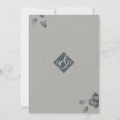 Glamoureus White en Peach Floral Peonies Kaart (Achterkant)