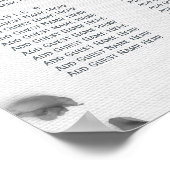 Glamoureus White en Peach Floral Peonies Poster (Hoek)