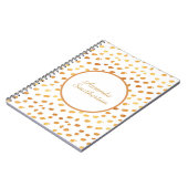 Glamoureus White Gold Monogram op maat Notitieboek (Linkerzijde)
