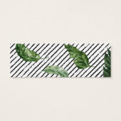 Glamoureus zomergroen | Huwelijkswebsite RSVP Mini Visitekaartjes (Achterkant)