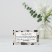 Glamoureus zwarte sparkly Glitter-Koe Afdrukken Klantenkaartje (Staand voorkant)