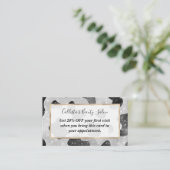 Glamoureus zwarte sparkly Glitter-Koe Afdrukken Kortingskaartje (Staand voorkant)