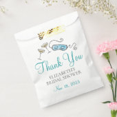 Glamoureuze 1960s Cocktailparty Bruidsfeest Dank J Bedankzakje (Gezegeld)