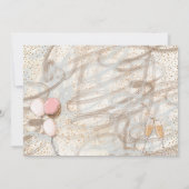 Glamoureuze 40th Party Gouden Confetti Fluiten Bal Kaart (Achterkant)