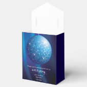Glamoureuze 50e verjaardag Blue Party Discobal Bedankdoosjes (Geopend)
