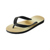 Glamoureuze, aangepaste Faux Gold-Sjabloon Kinder Teenslippers (Schuin)