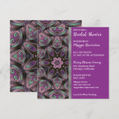 Glamoureuze Abstracte Bridal Shower-uitnodiging Kaart (Voorkant / Achterkant)
