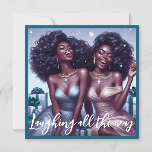 Glamoureuze Afro-Amerikaanse BFF's Diva Kerstmis (Voorkant)