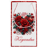 Glamoureuze Afro-Amerikaanse Cupid Klein Cadeauzakje (Achterkant)