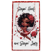 Glamoureuze Afro-Amerikaanse Cupid Klein Cadeauzakje (Voorkant)