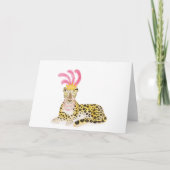 Glamoureuze Amur luipaard blanco kaart (Voorkant)