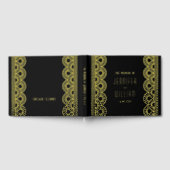 Glamoureuze Art Deco fan bruiloft Gastenboek (Volledig)