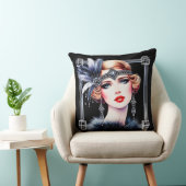 Glamoureuze Art Deco Flapper Kussen (Stoel)